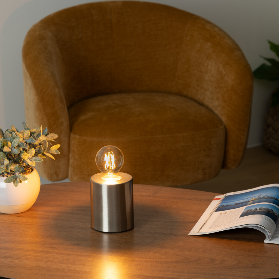 Lampe cylindrique métal SABA