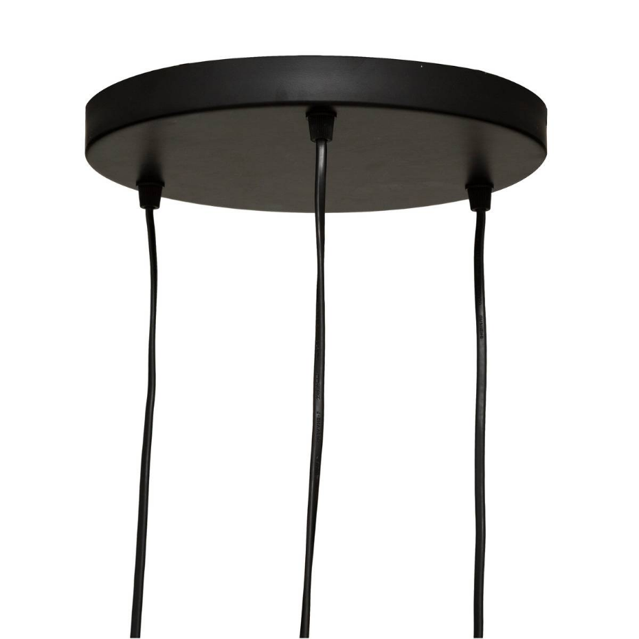 Suspension trois lumières corde tressée JILY