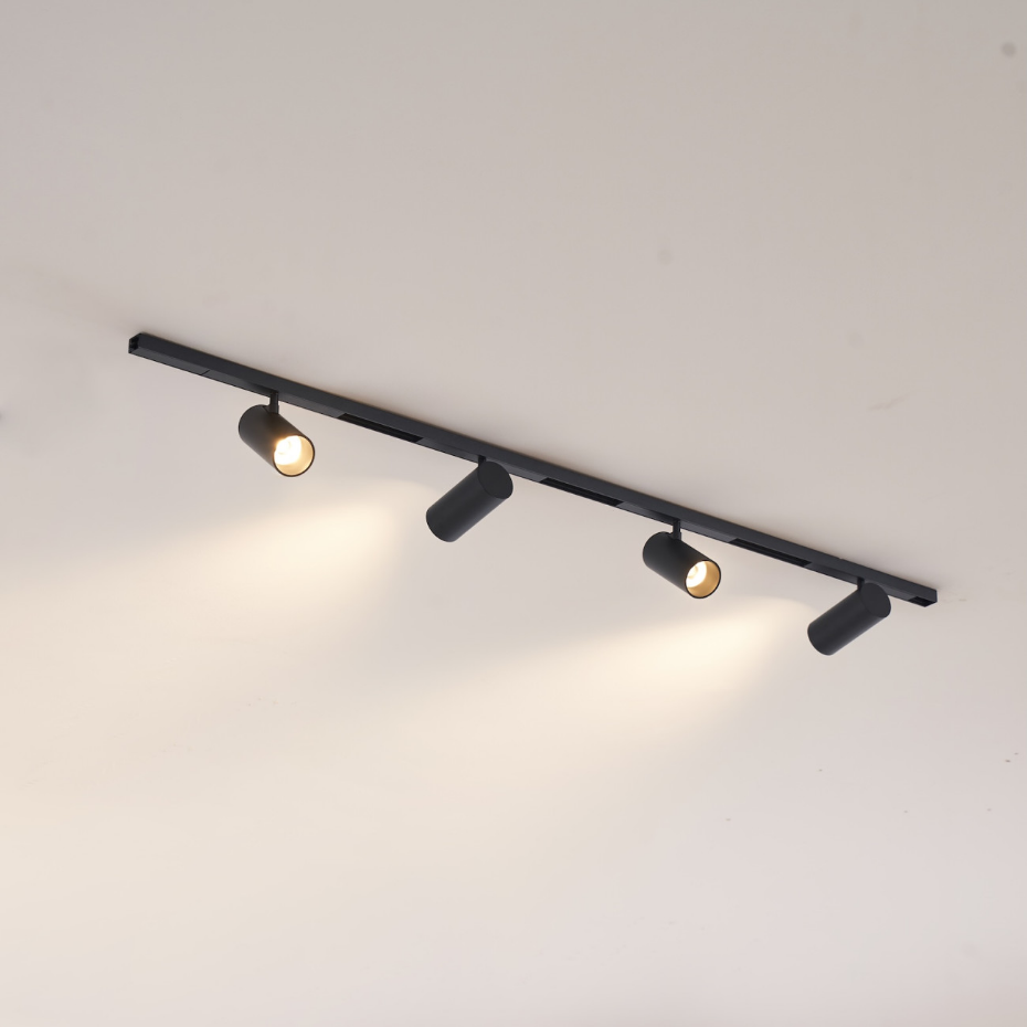 Kit rail 4 spots LED orientables - LYNE