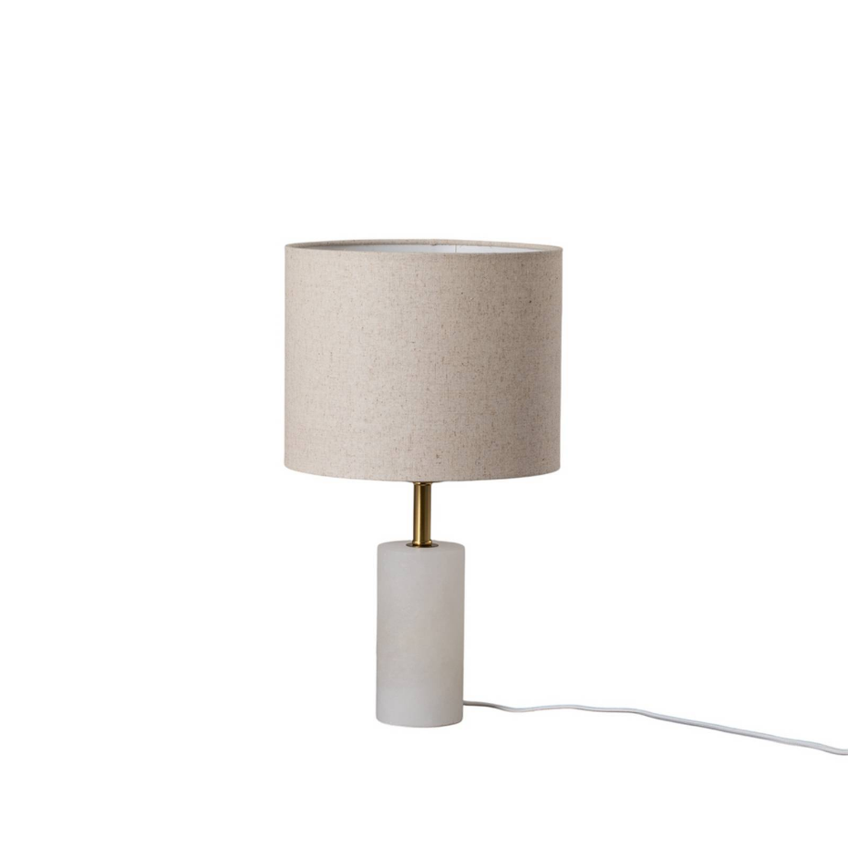 Lampe à poser en textile scandinave