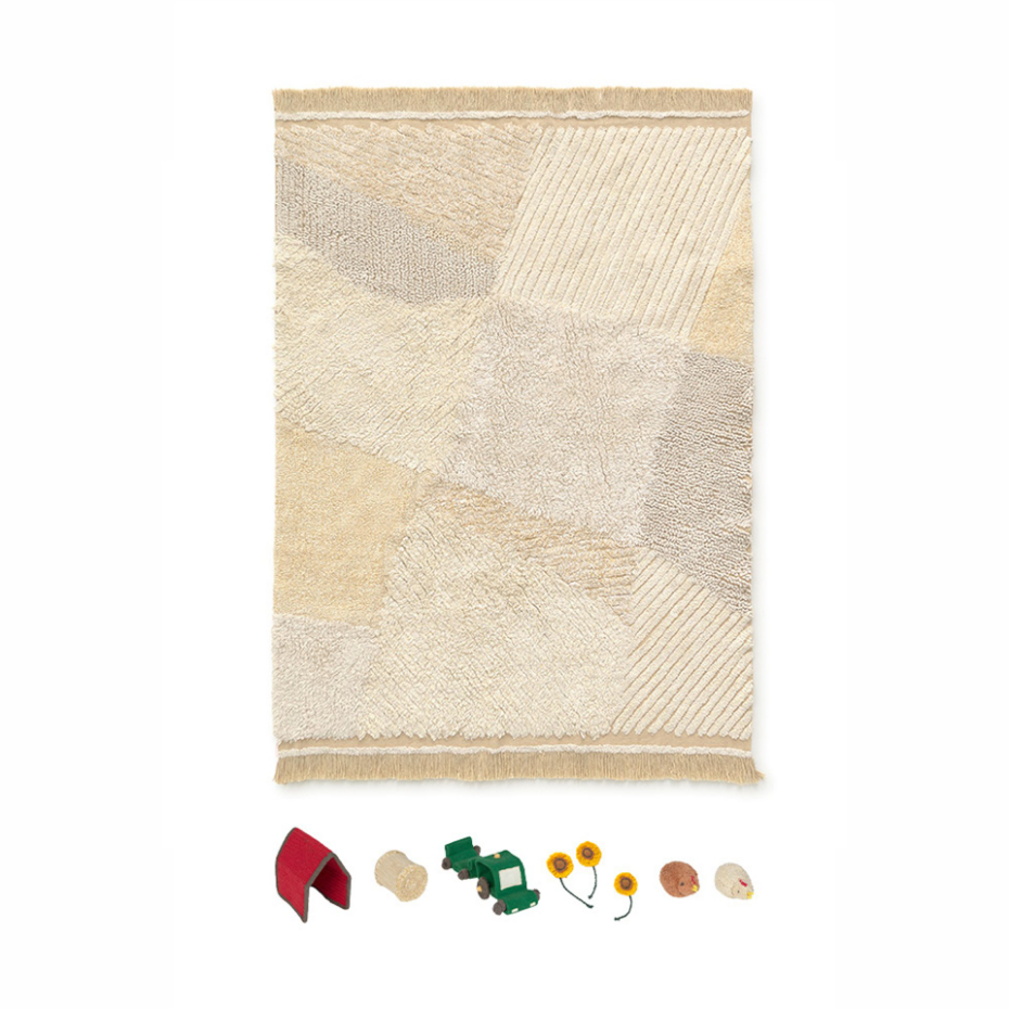 Tapis de jeu lavable en coton Ferme GROWING UP ON A FARM