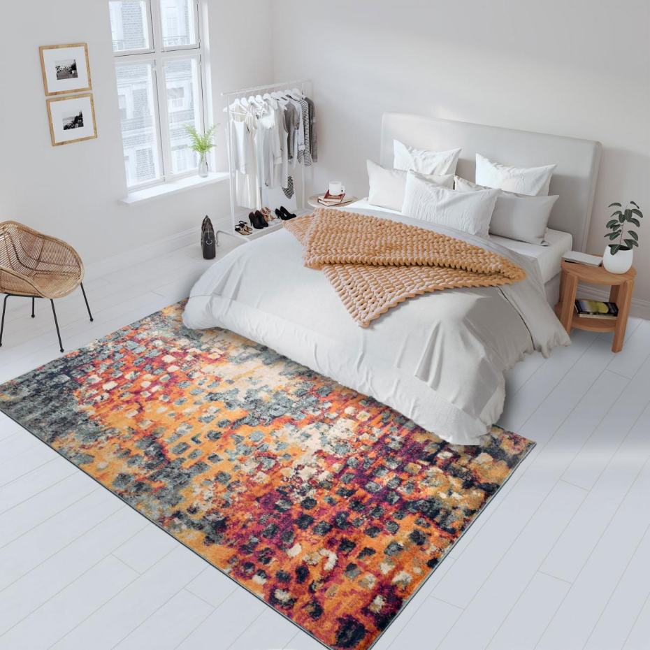 Tapis art abstrait - LYN3 DESI Couleurs vives