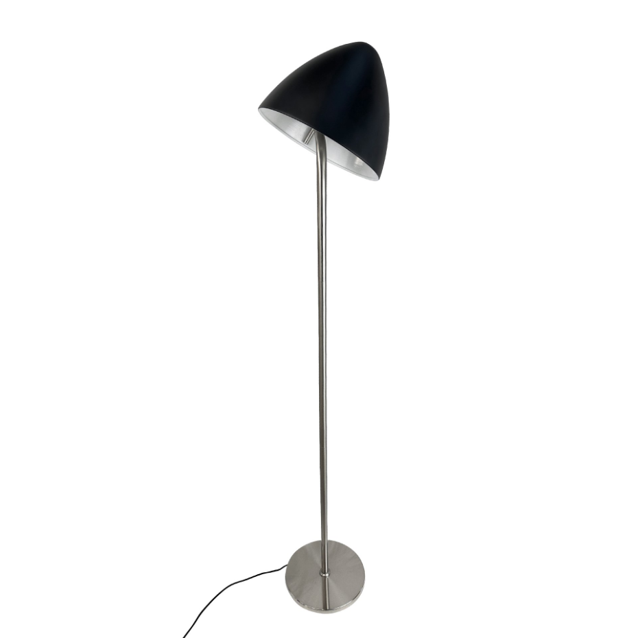 Lampadaire en Métal, noir et laiton OULU