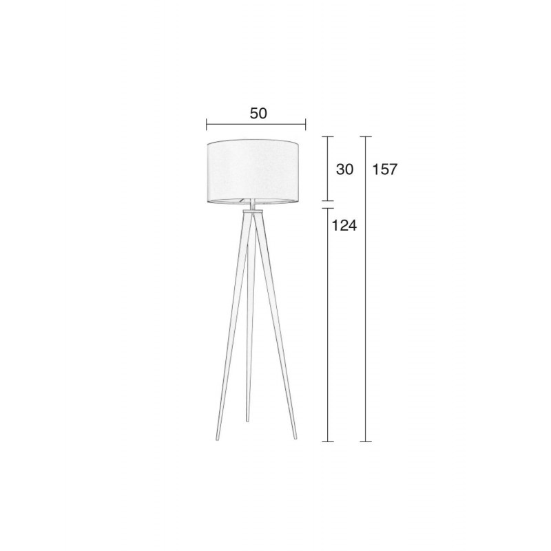 Lampadaire design en métal, TRIPOD