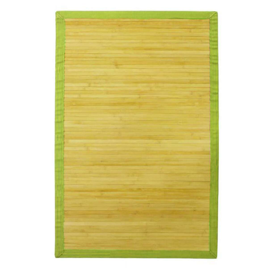 Tapis en bambou larges lattes ganse SOLO BAMBOO