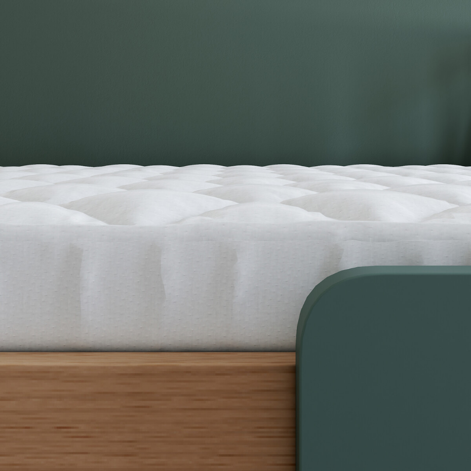 Matelas mousse en 2 parties, lit évolutif enfant