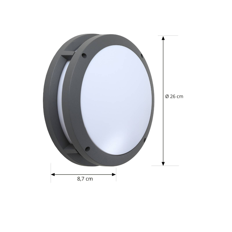 Applique connectée extérieure en aluminiumLED