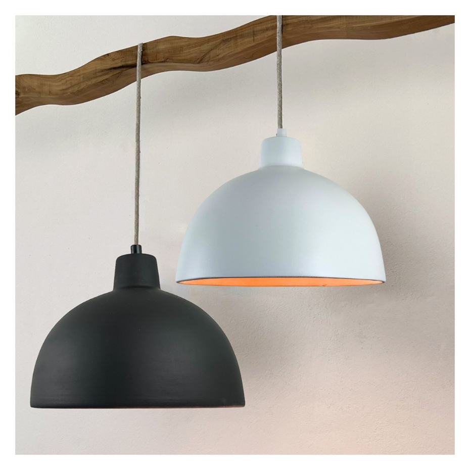 Suspension en terre cuite, CLOCHE LIN