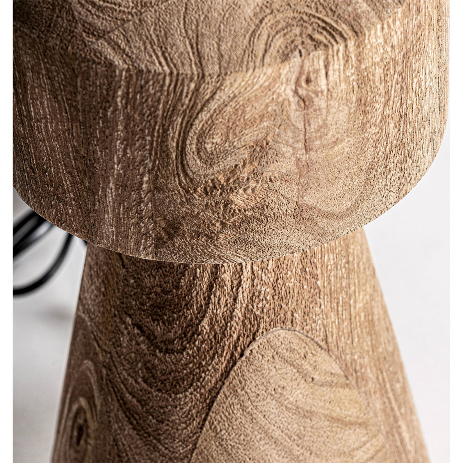 Lampe de salon en bois de manguier