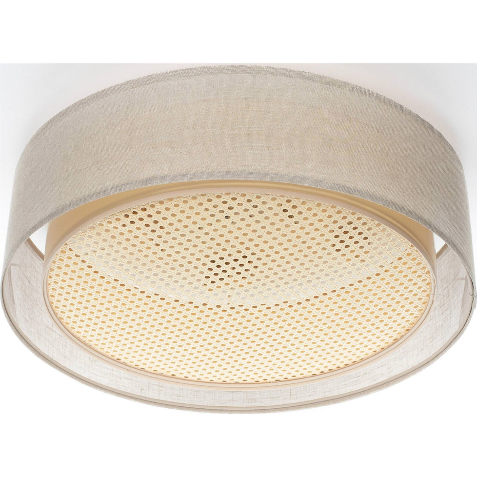 Plafonnier rond en tissu design moderne Puro