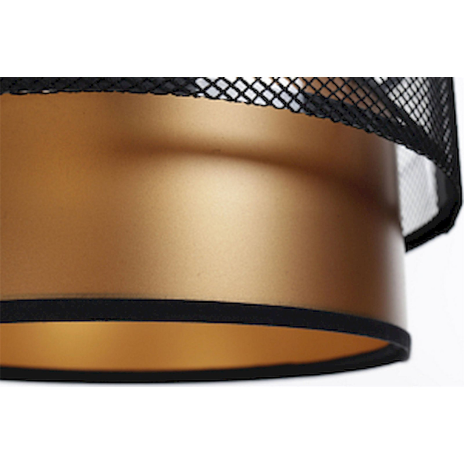 Suspension rectangulaire en PVC effet cuivre filet  Duo ellegant