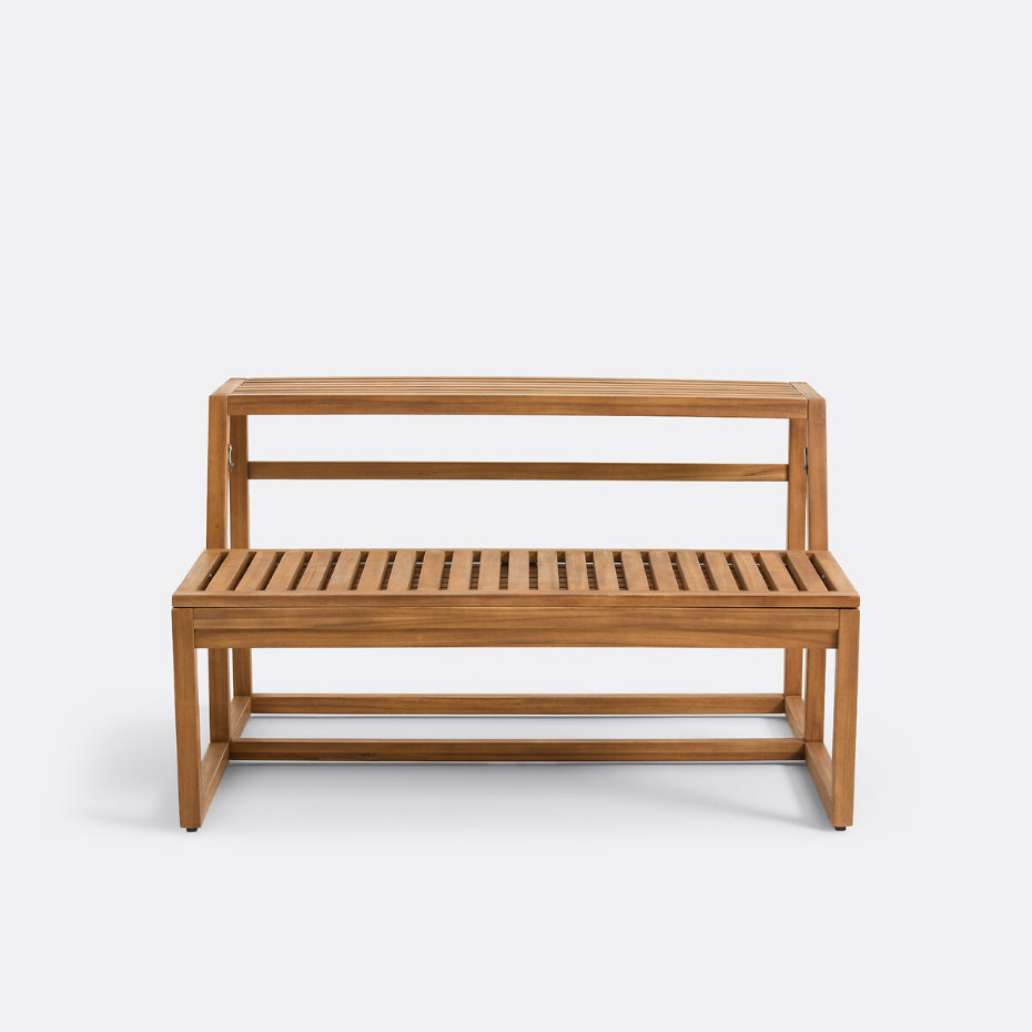 Banc-table de jardin en acacia massif, TALIA