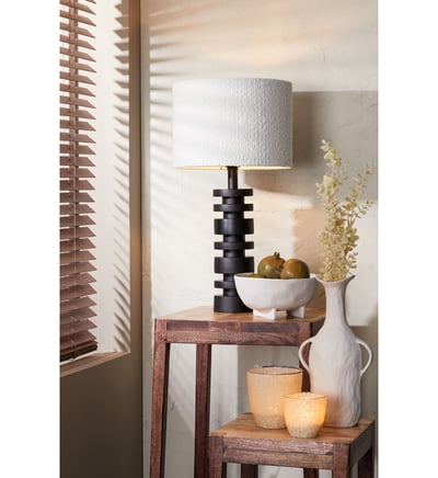 Pied De Lampe - Desley - Hauteur 36 Cm - Noir Mat