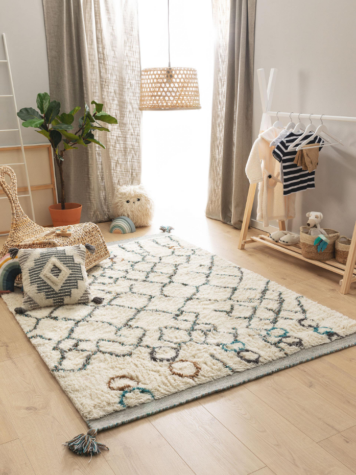 Tapis de laine tufté main FLOKI
