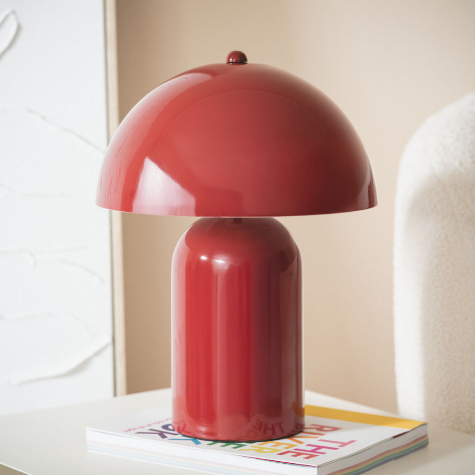Lampe à poser champignon en métal- ARTO