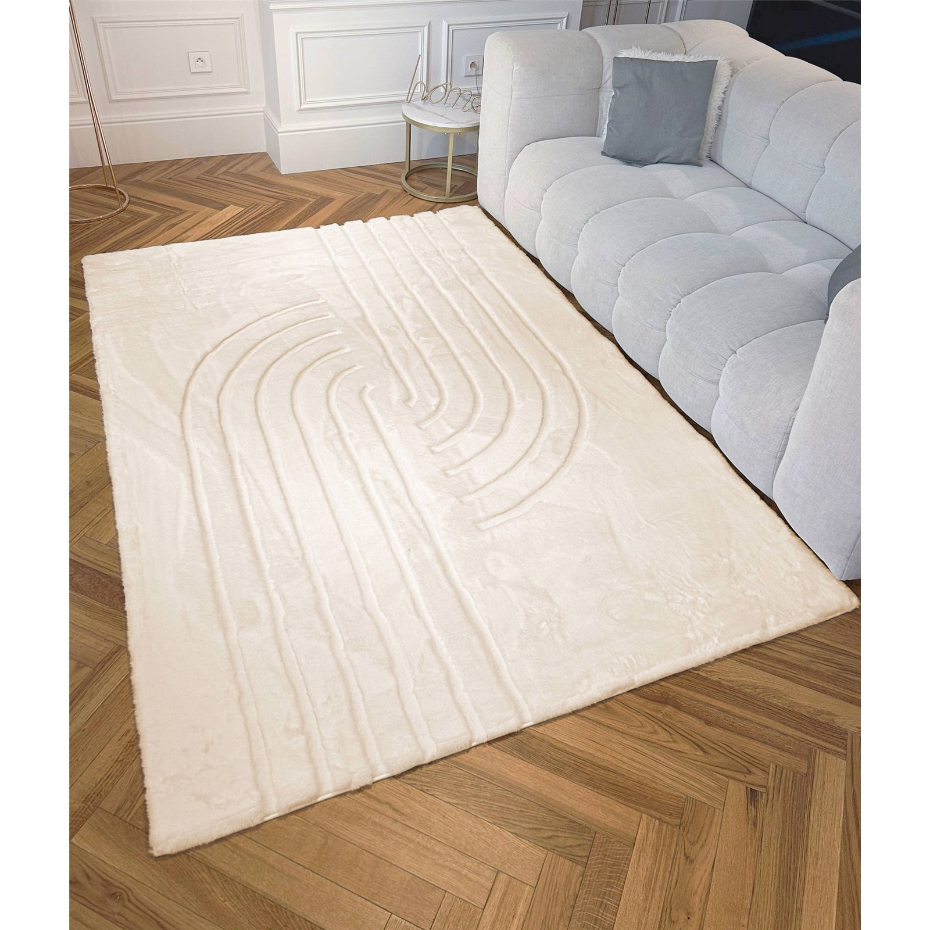 Tapis rectangulaire en polyester ALASKA