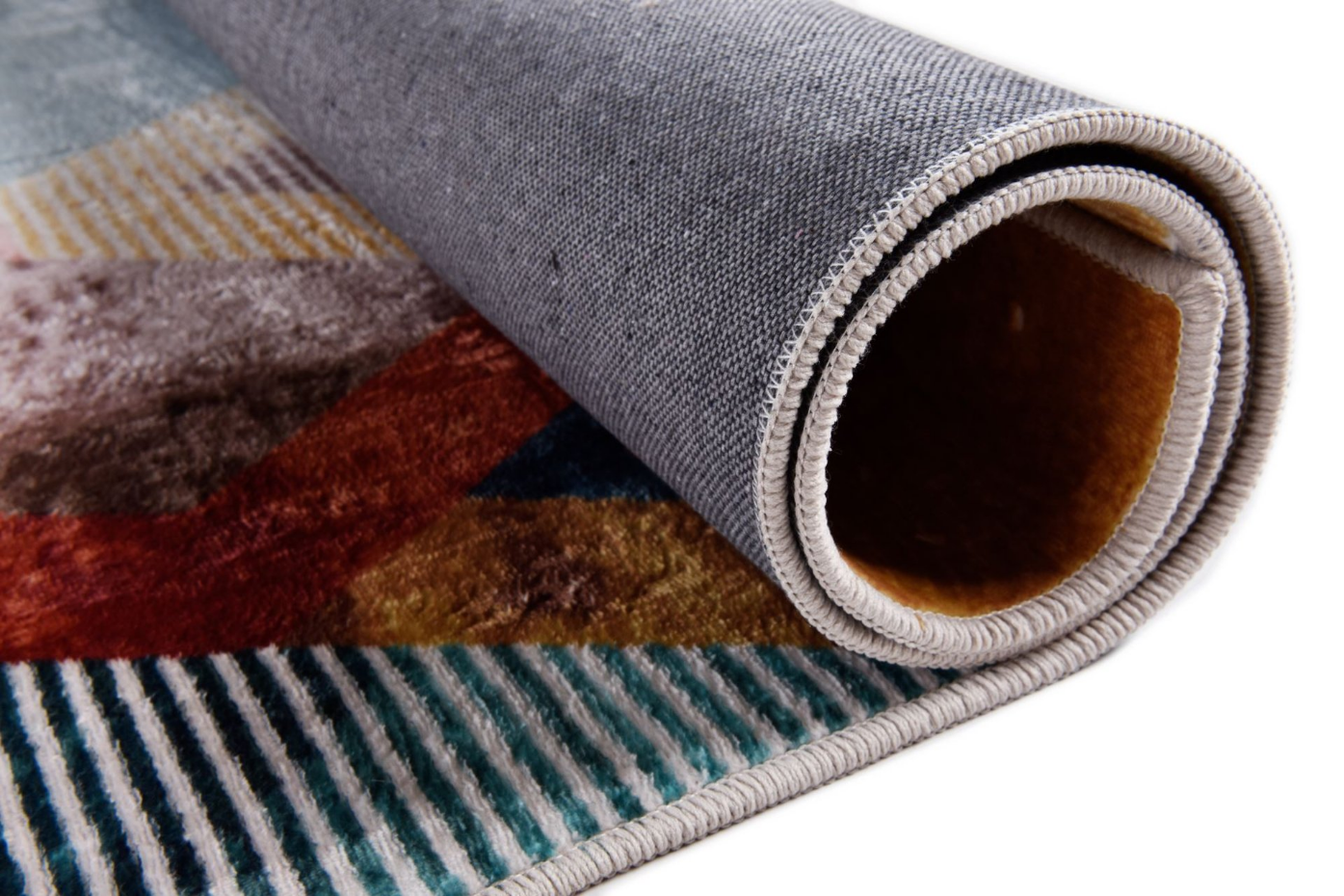 Tapis Rachele, imprimé, 100% polyester, plat