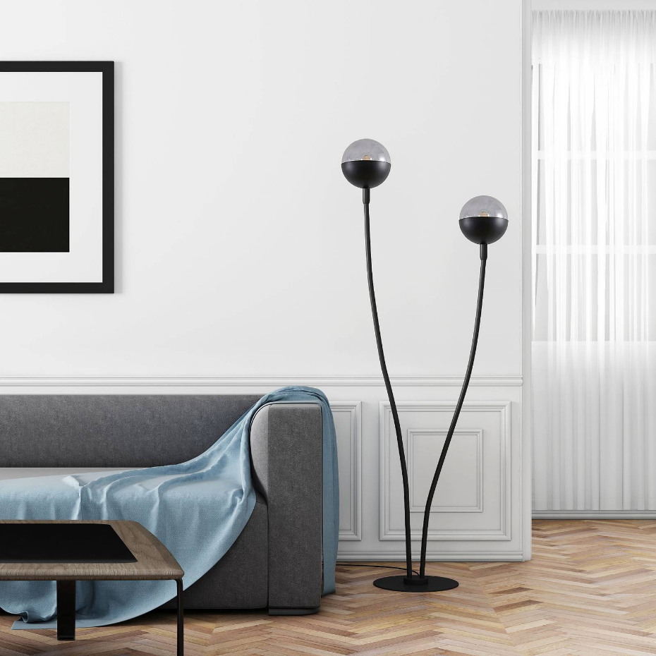 Lampadaire en verre design, Dustian