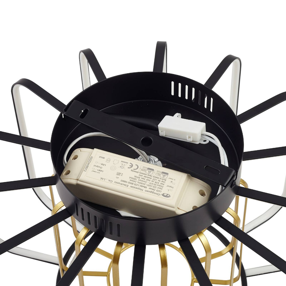 Plafonnier en métal moderneLED, Birger