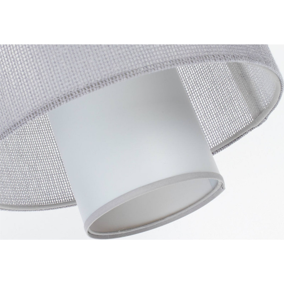 Suspension ronde en jute et lin Twin Light