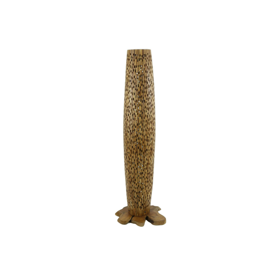 Lampadaire en bois de teck recyclé 145 cm JAVA
