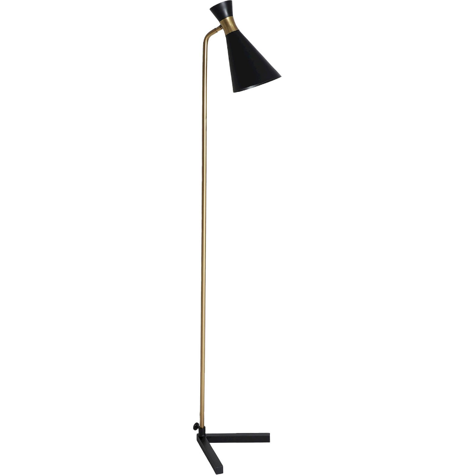 Lampadaire en fer  et doré style contemporain