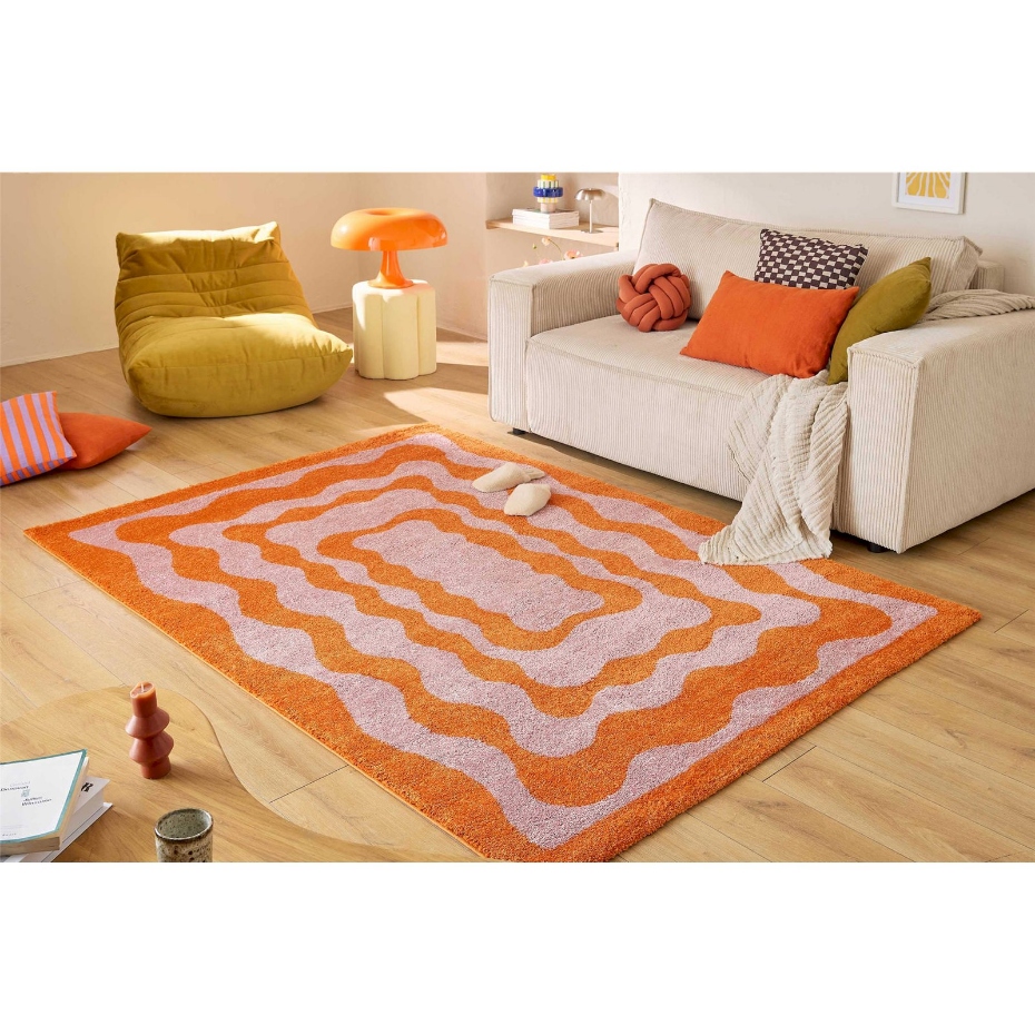 Tapis rectangulaire en polypropylène GROOVY