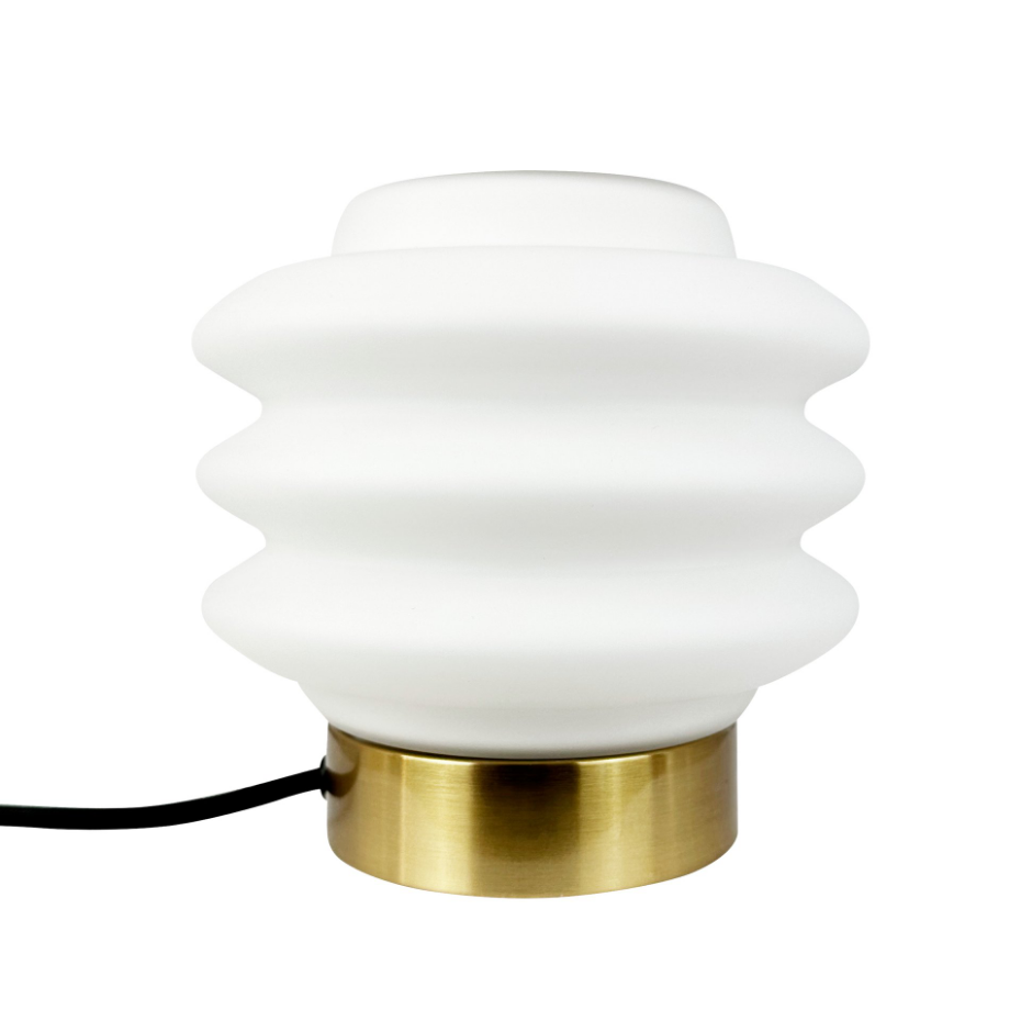 Lampe à poser laiton/verre opale DIVA