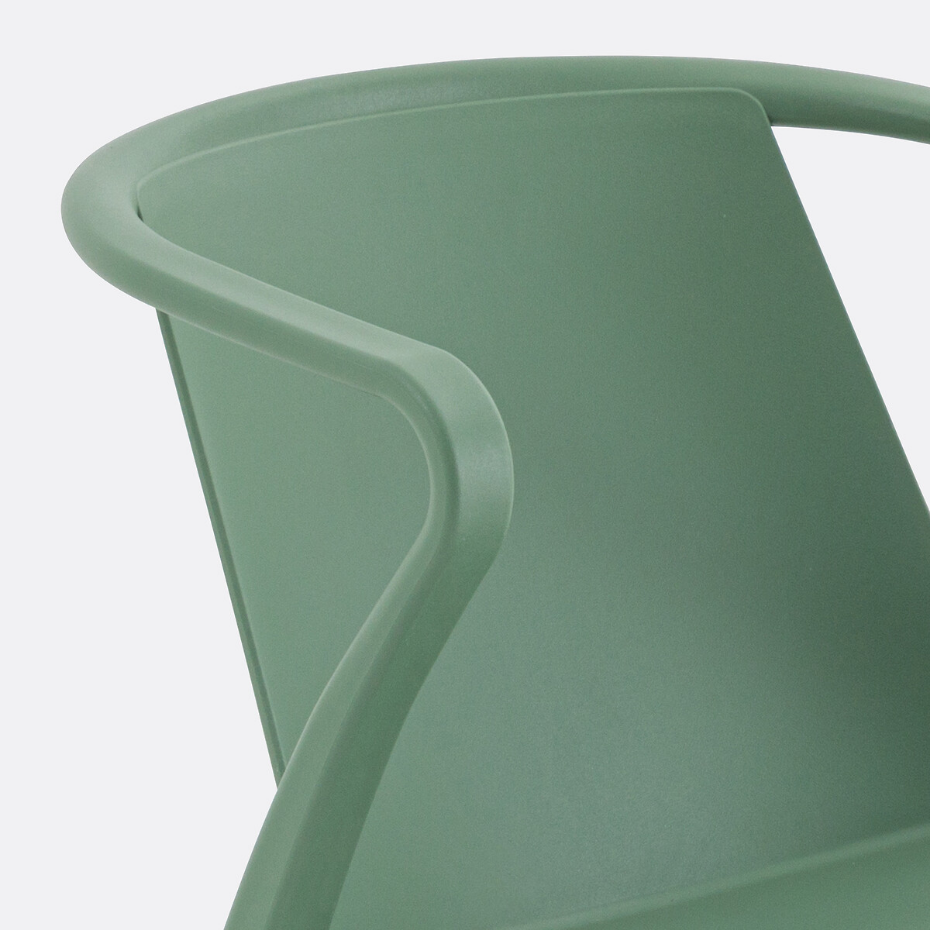 Lot de 2 fauteuils en polypropylène, Predsida