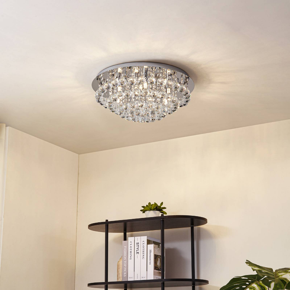 Plafonnier en cristal moderne, Antonino