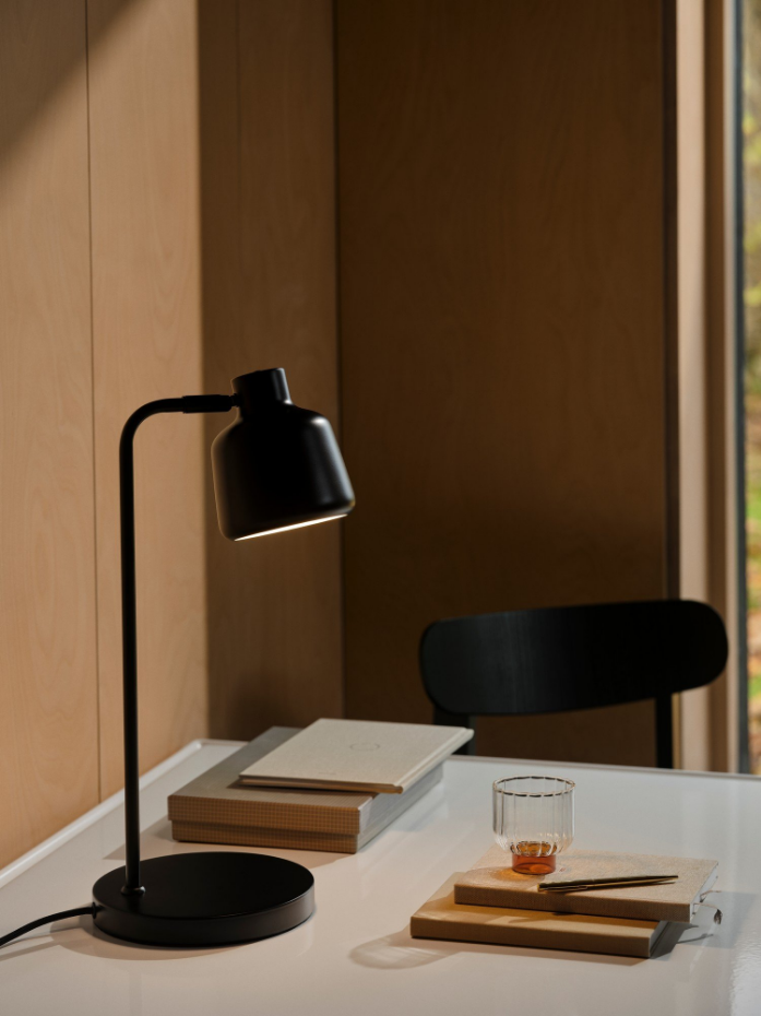 Lampe à poser Louella  Métal Noir ,  H. 47 - IP20 - E14 /  Nordlux Intérieur