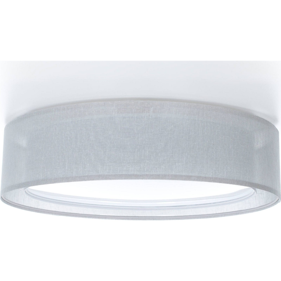 Plafonnier rond en tissu double couche Puro