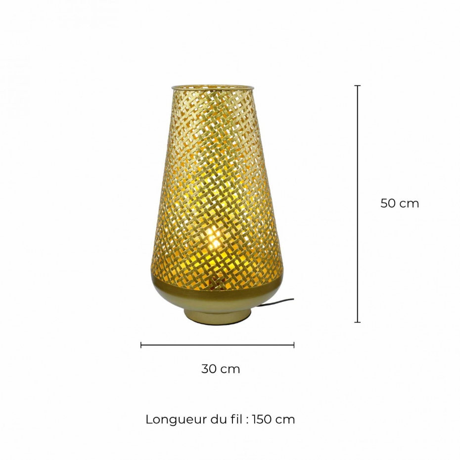 Lampe à poser en métal grand modèle, TANIS