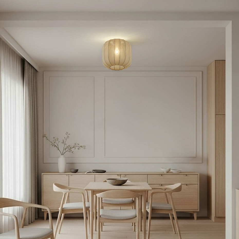 Plafonnier en textile scandinave, Helin