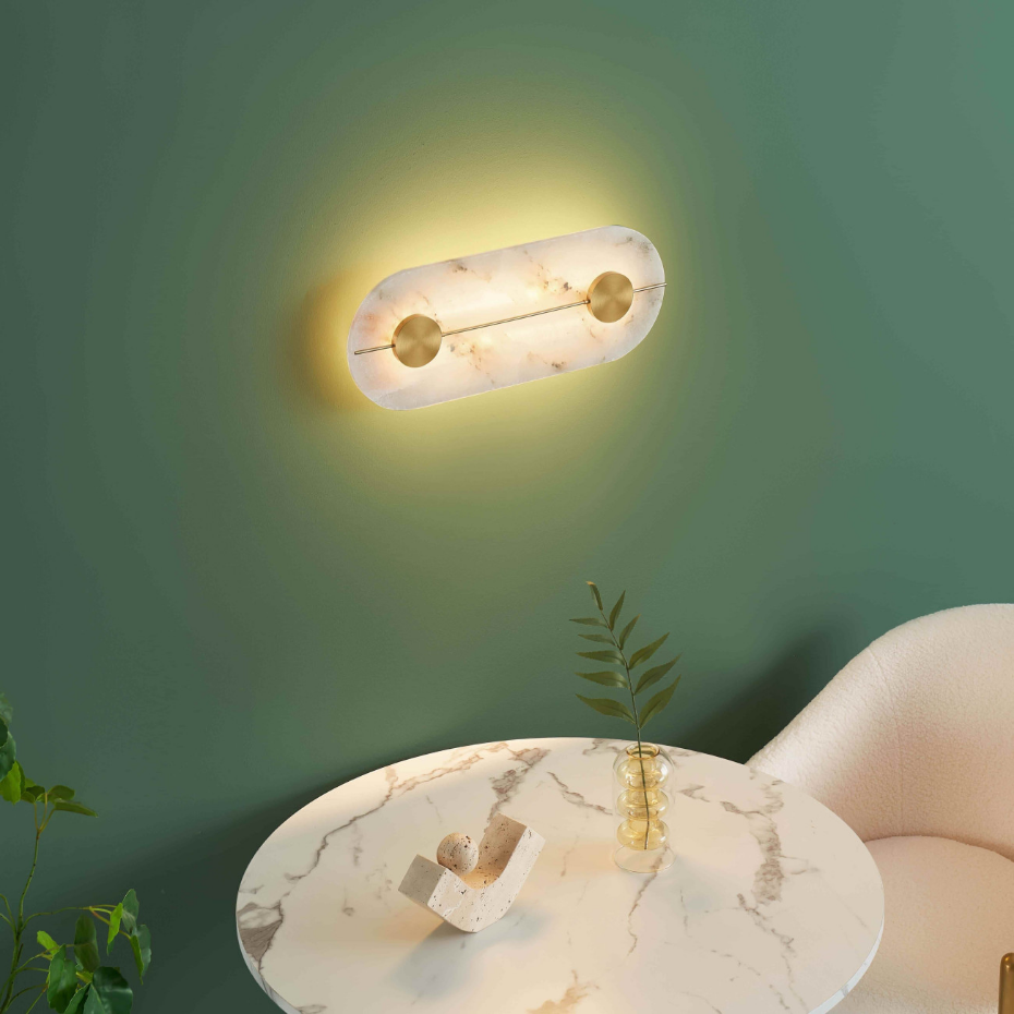 Applique LED marbre naturel - CALIZIA
