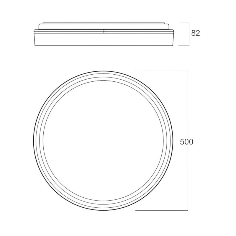 Plafonnier led dimmable et CCT blanc et doré Verona