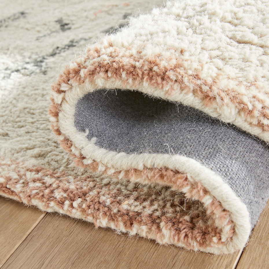 Tapis épais 100% laine format XL tufté main Ashwin