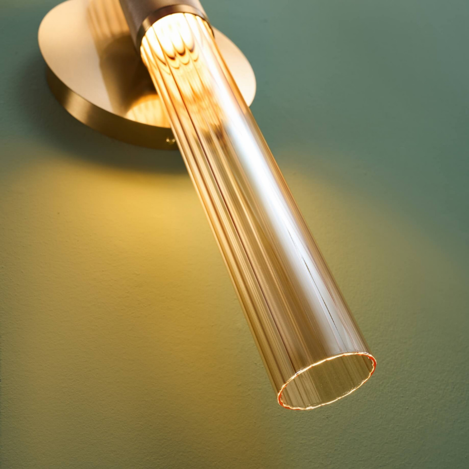 Applique LED en verre strié chic - CYLLIA