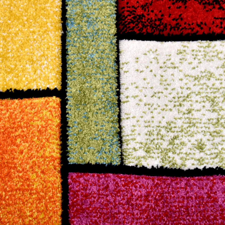 Tapis salon et chambre tissé motif géométrique LYN8 GEOME