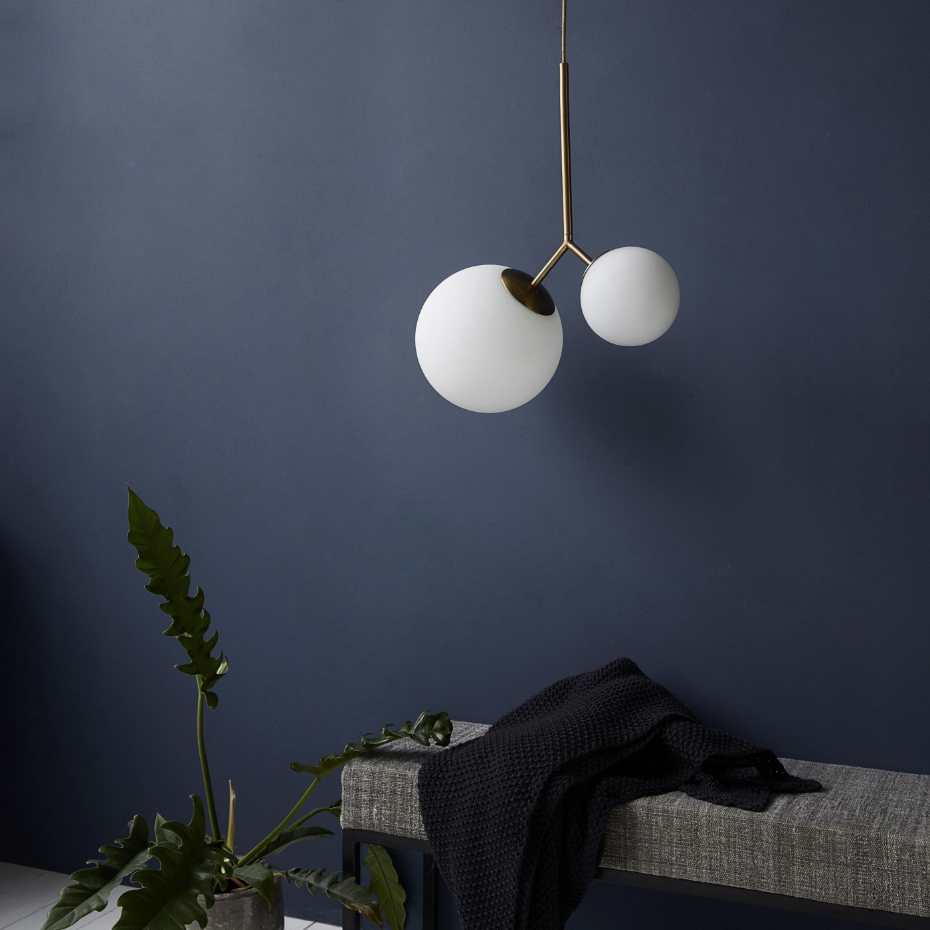 Lampe suspension Opal Twice