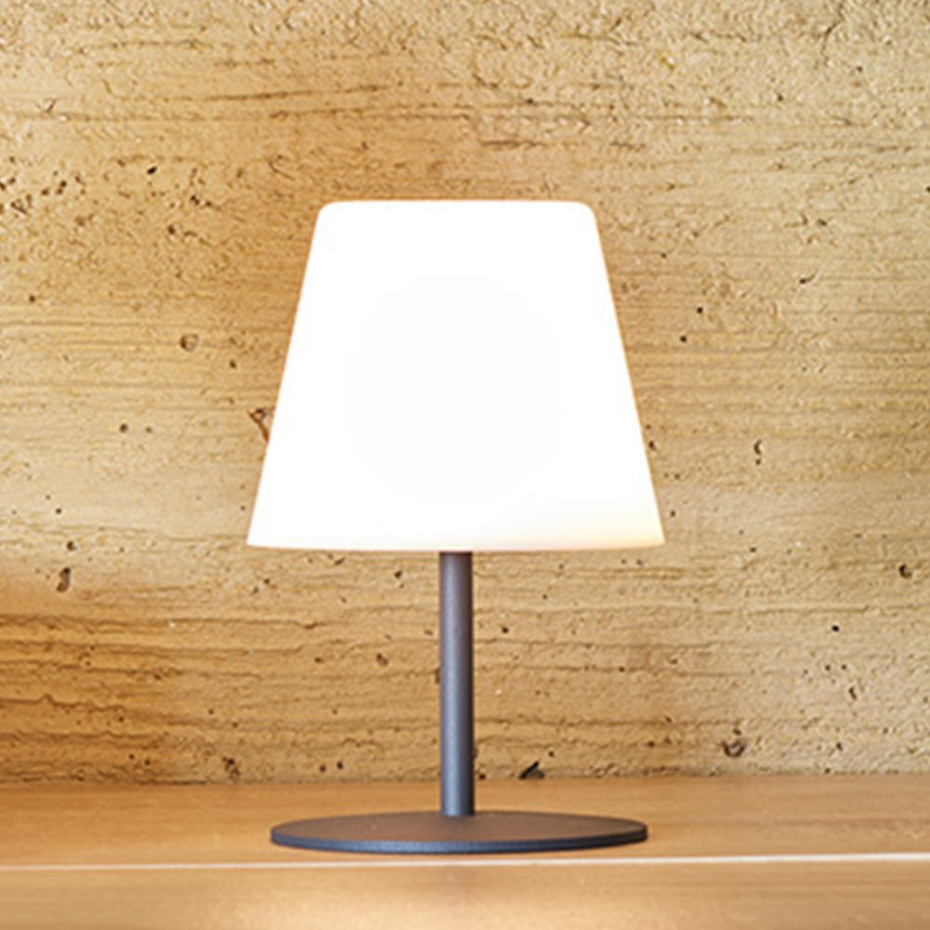Lampe de table sans fil TWINS Gris H16cm