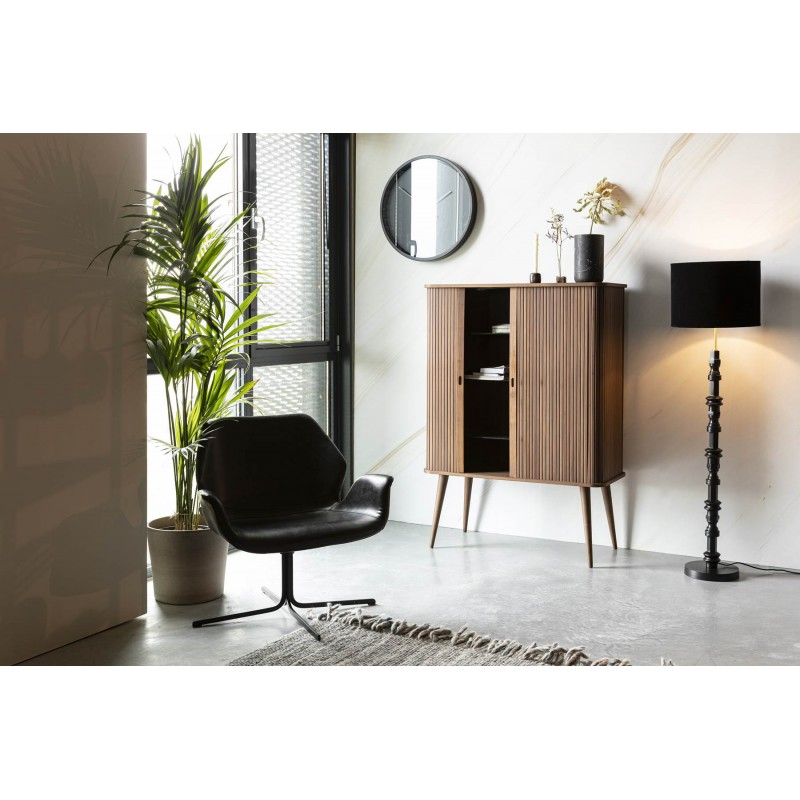 Lampadaire design en bois baroque, TOTEM DESK