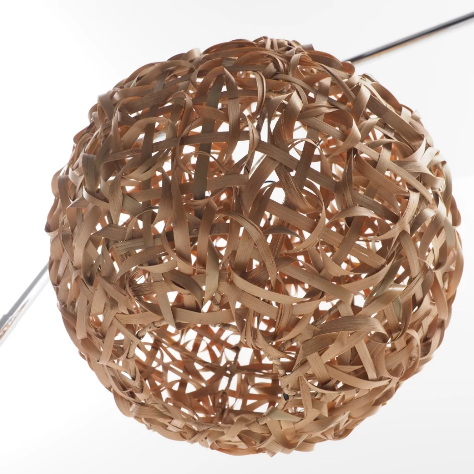 Suspension ronde en bambou torssadé BOLA