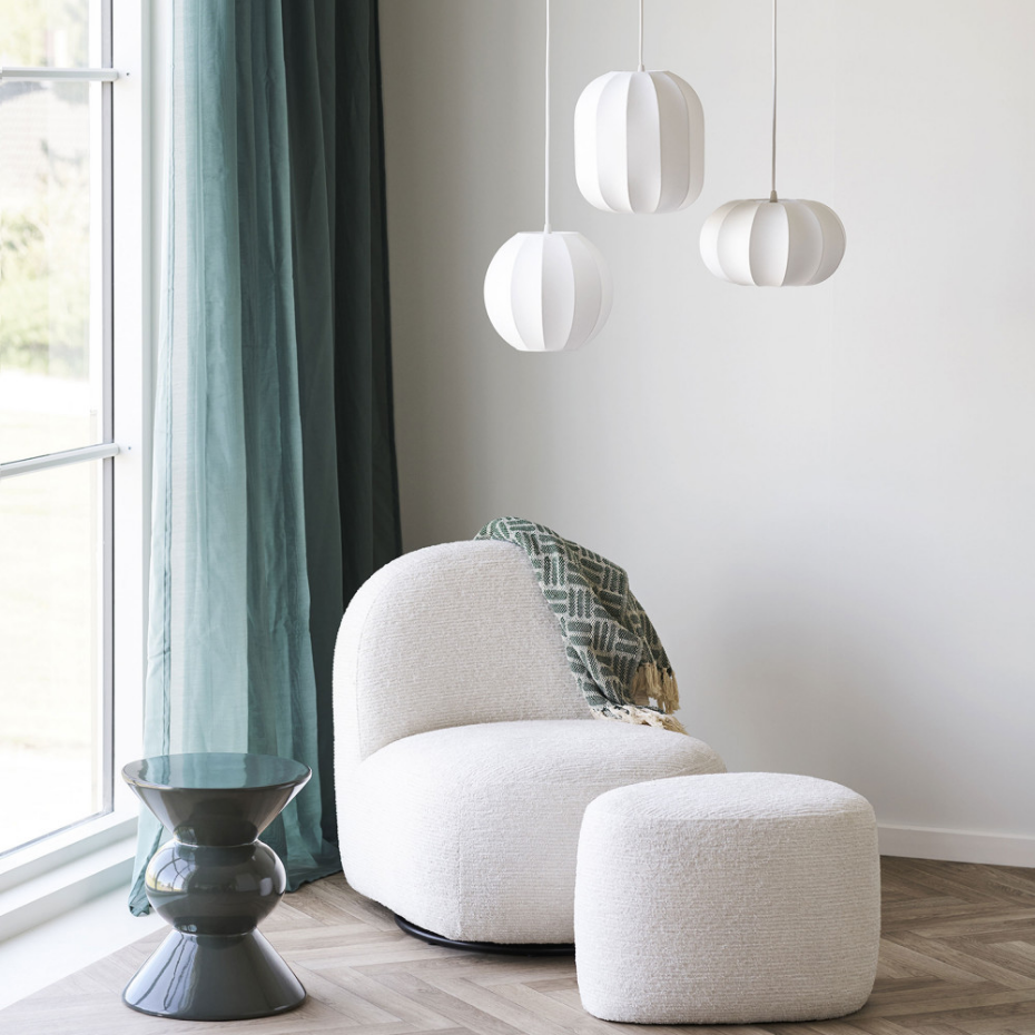 Suspension ronde en soie ø28cm- CONVENTRY
