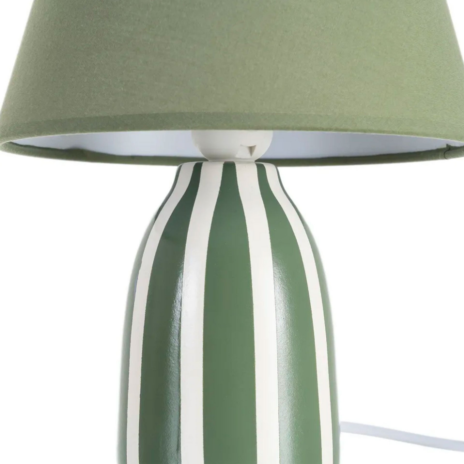 Lampe à poser céramique verte 22x22x30cm