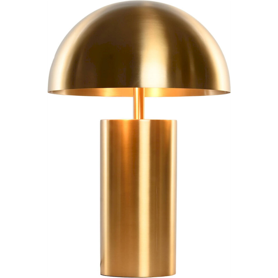 Lampe à poser ronde en laiton patiné Item Home India Lamps 1c25