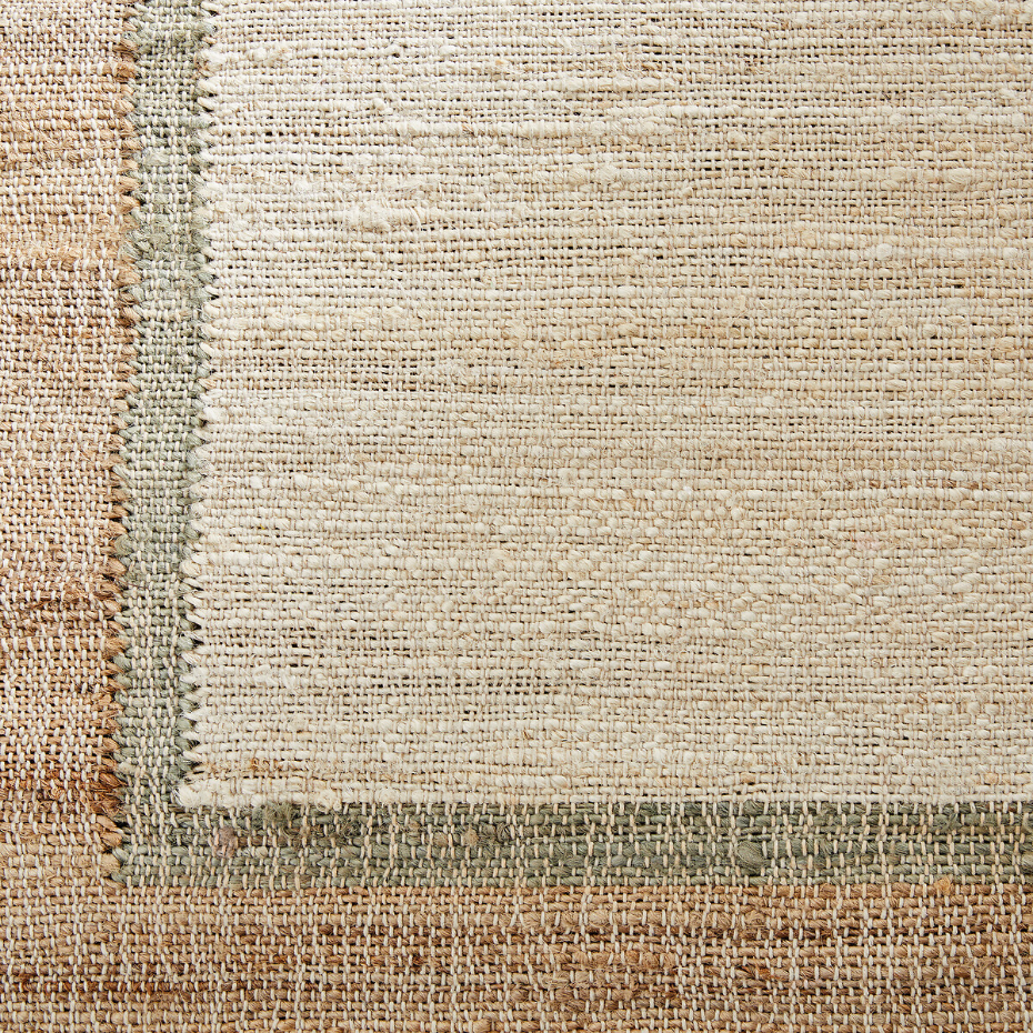 Tapis jute, tissé main, Ishika