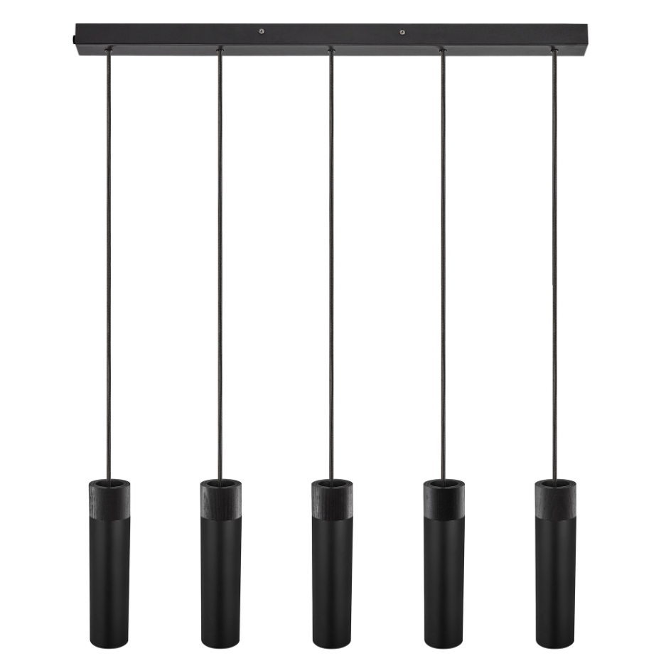 Suspension Tilo 5-Spot  Métal Noir ,  H. 24,6 - IP20 - GU10 /  Nordlux Intérieur