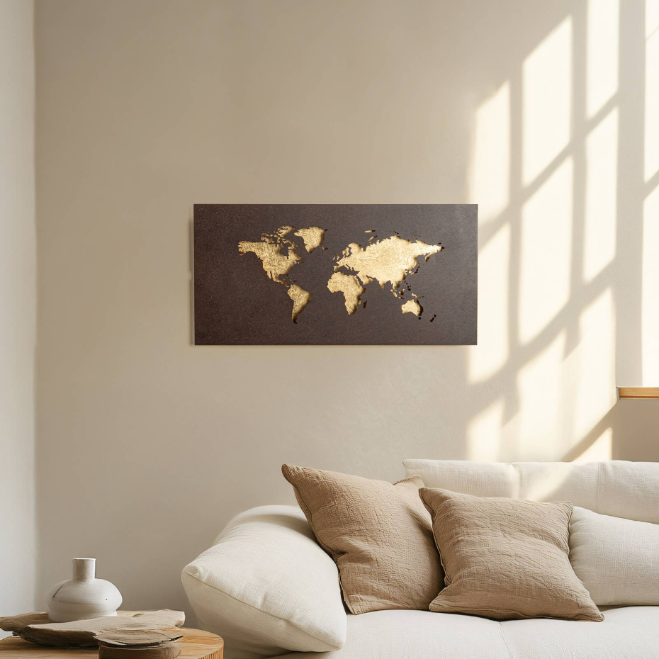 Applique en métal moderneLED, World