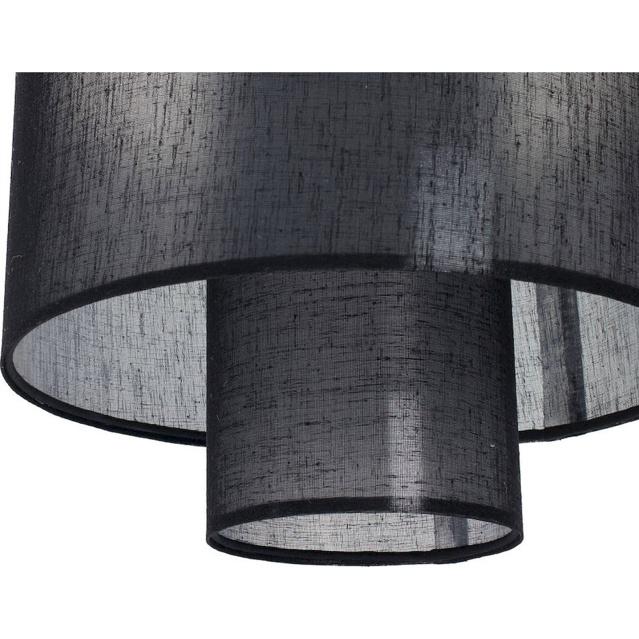Suspension ronde en jute et lin Twin Light
